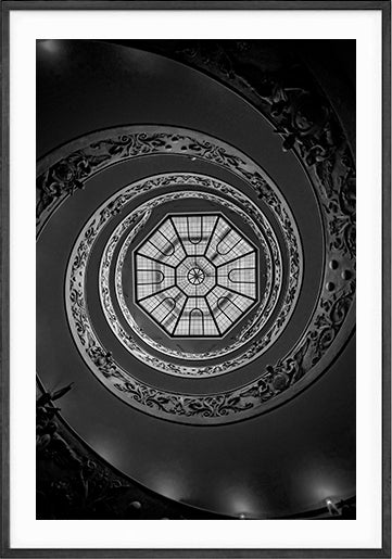 Escada Bramante Museu do Vaticano | 2025 (P&B) - Ref 24